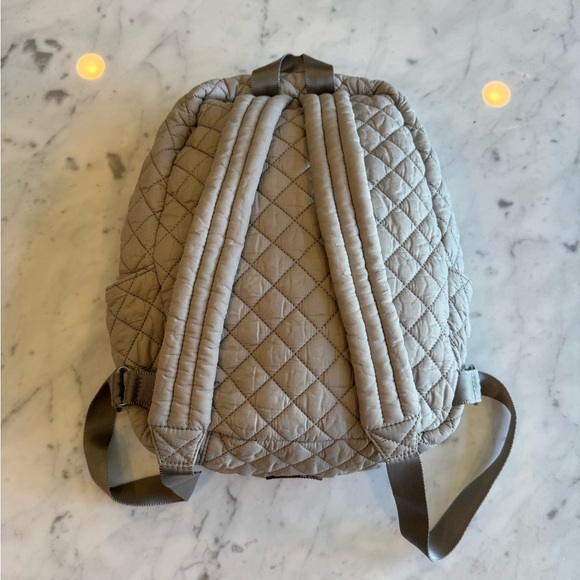 Preowned MZ Wallace Light Gray Quilted Mini Backpack - Picture 5 of 7